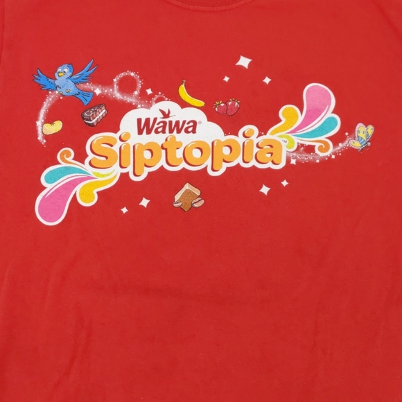 Wawa Siptopia Red Shirt Unisex Size Small - Picture 2 of 5